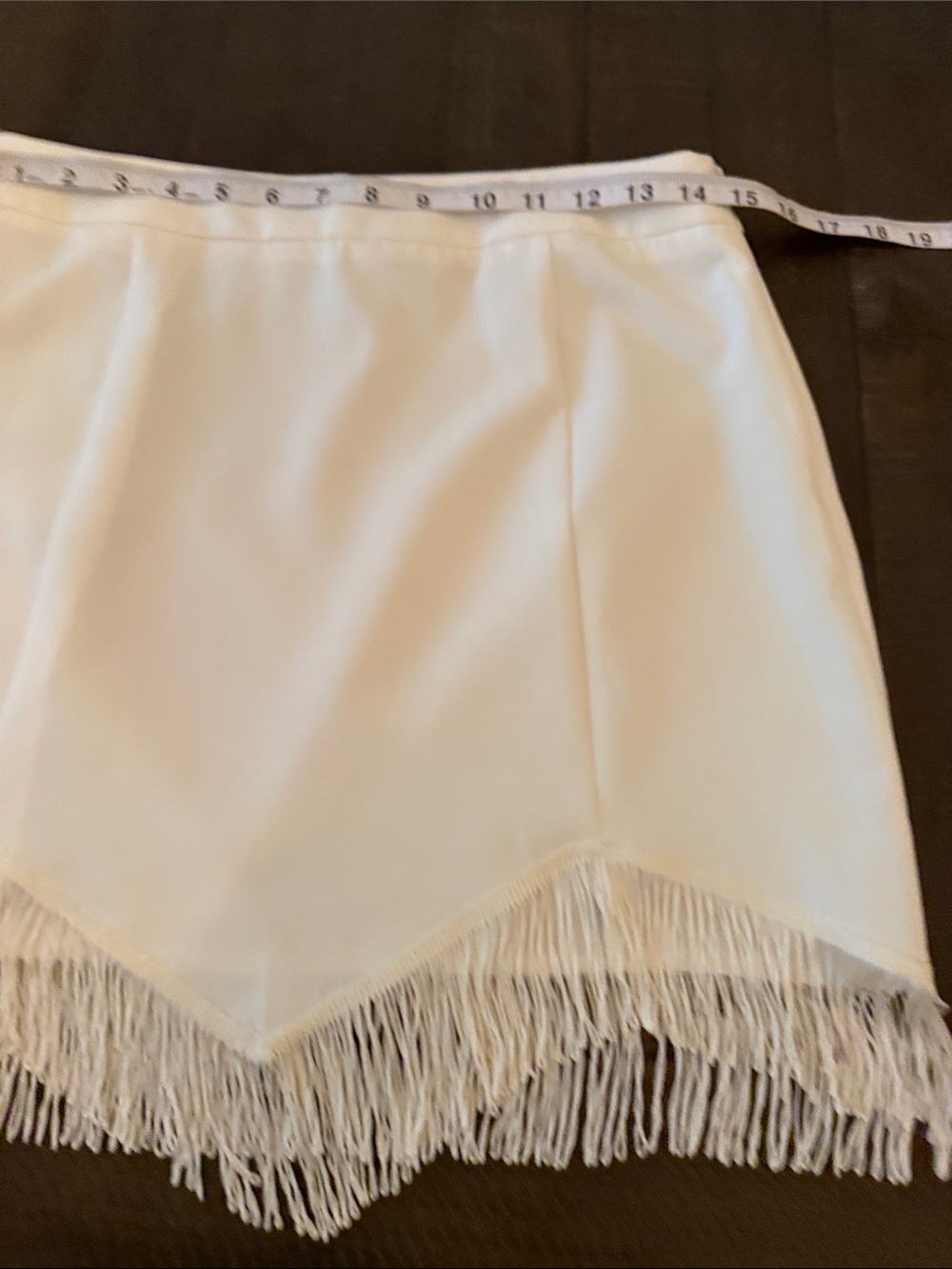 Altar'd State White Fringe Mini Skirt - Picture 6 of 9